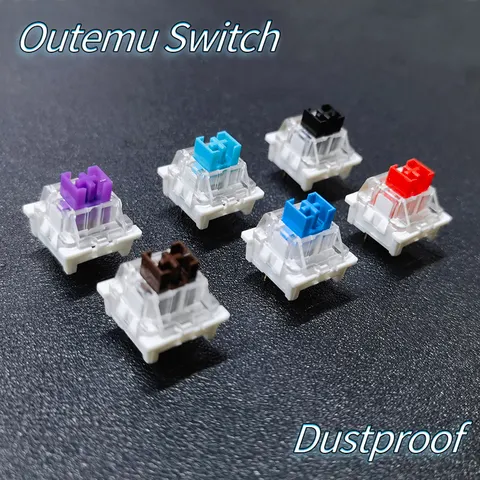 70/30/30 pces interruptor à prova de poeira para teclado mecânico interruptor do eixo do teclado gamer eixo clicky linear tátil silencioso interruptores
