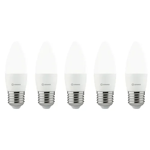 Kit 5 Lâmpadas Led Vela Fosca 3w 6500k