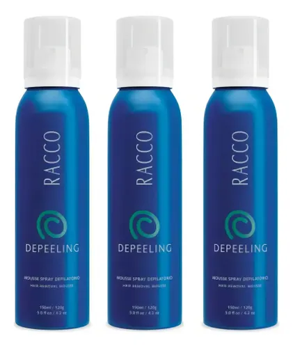 Kit com 3 Mousse Depeeling 150ml Cada - Racco