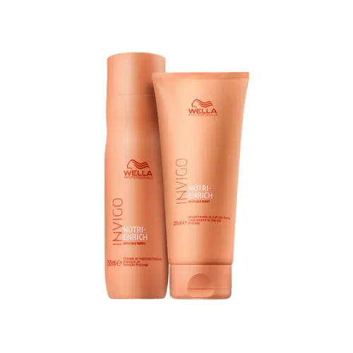 Kit Wella Nutri-Enrich Duo Shampoo 250 ml e Condicionador 200 ml