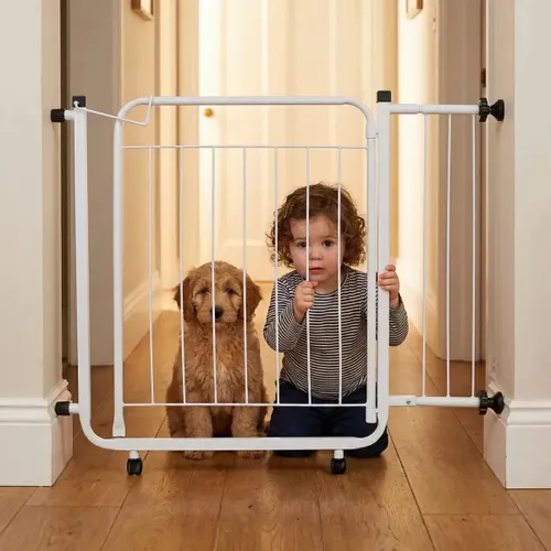 Portão de Segurança Pet e Bebê Reforçado Regulável 69 A 84 cm Branco