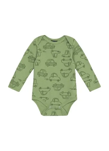 Body Bebê Manga Longa Estampado em Suedine (Verde) Guloseima