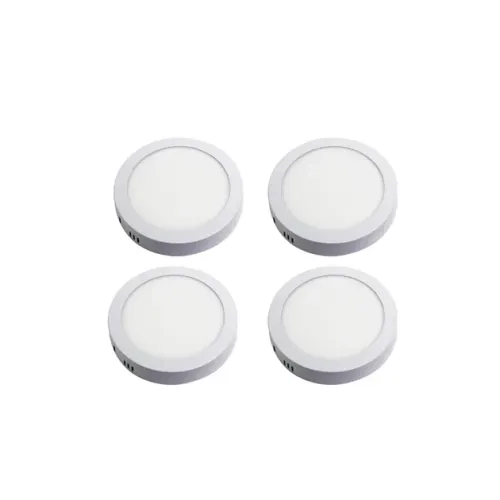 Kit 4 Plafons LED Sobrepor Redondo 12W Ø17cm Yamamura