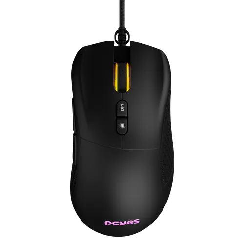 Mouse PCYES Gamer Gaius RGB 12400DPI 6 Botões PMGGBV
