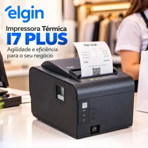 Impressora Térmica Elgin Térmica I7 Plus MF Automação Preto