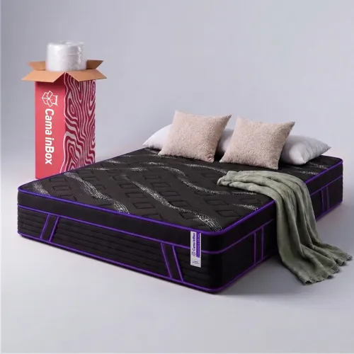 Colchão de Molas Ensacadas a Vácuo Purple Cama inBox