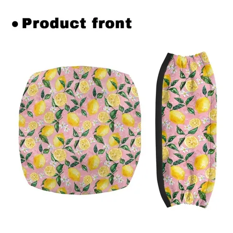 Conjunto de capas para assento e encosto, 2 peças, confortável e agradável ao toque, da marca Coloranimal, para mulheres, ideal para uso em parques ao ar livre, com estampa de limões.