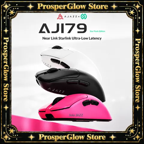 Mouse Gamer Ergonômico AJAZZ AJ179 PRO PAW3395 Leve com Fio e sem Fio, Base de Carregamento Magnética e Função Macro para PC e Laptop