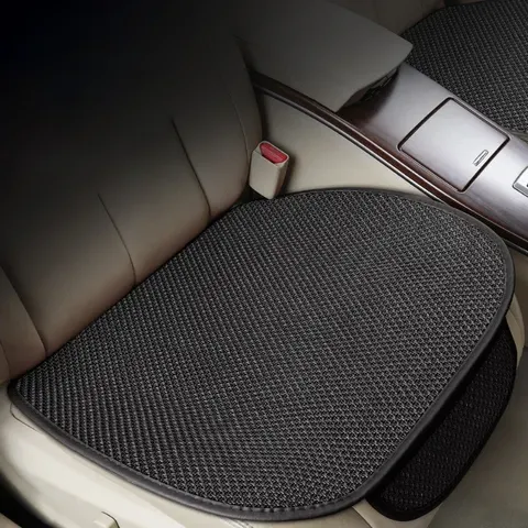 Capa de Almofada para Assento de Carro de Verão, Respirável, de Seda Gelada, Antiderrapante, Protetor de Assento Automotivo, Acessório Universal para Interior de Carro, para Homens e Mulheres