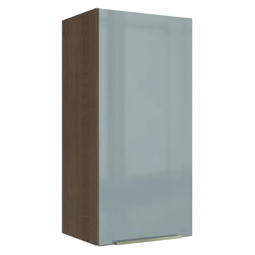 Armário Aéreo Madesa Lux 40 x 83 cm 1 Porta Rustic/Cinza