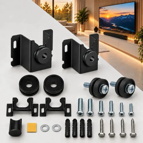 Suporte TV Fixo Universal 10" a 90" Até 40kg - Aço Carbono com Kit de Instalação