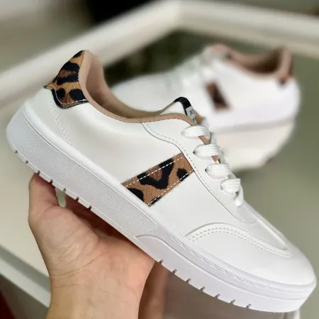 Tenis Feminino Casual Confortável Onça Moleca Original