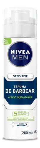 Espuma de Barbear Sensitive Nivea 200ml