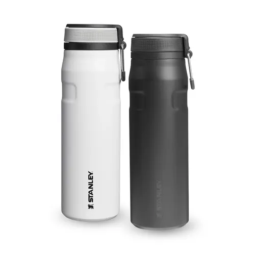 Kit 2 Garrafas Térmicas Twist Flip Chalk e Black 2.0 | 710ml