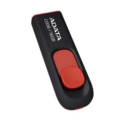 Pen Drive 16GB ADATA AC008, USB 2.0, Vermelho - AC008-16G-RKD