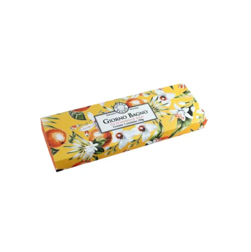 Kit Sabonete Natural Flor de Laranjeira e Vetiver Giorno Bagno 3 Unidades de 100g