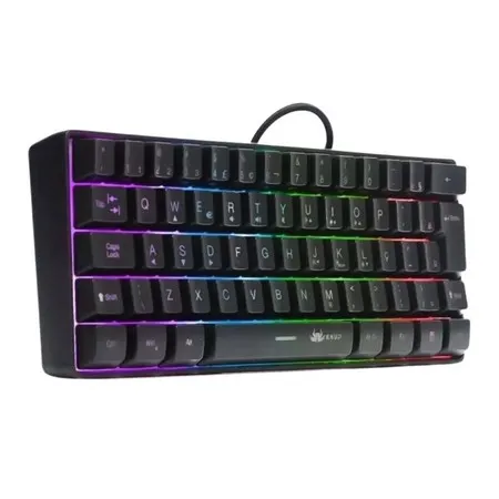 Teclado Gamer Qwerty Luz Led RGB Chroma ABNT Português Brasil Knup KP-TE106