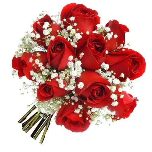 Mini Buquê Inspiração Vermelho 12 Rosas
