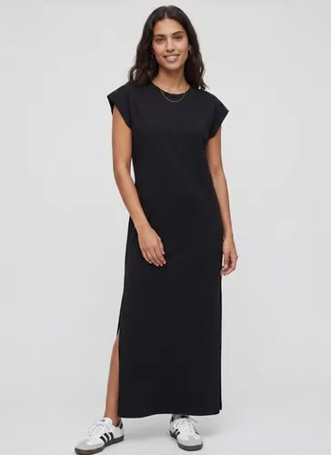 Vestido Longo Básico em Meia Malha (Preto) Just Basic