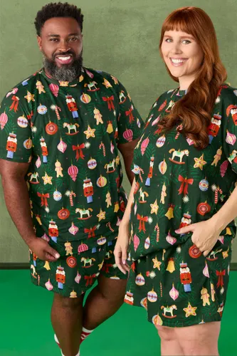 Kit Conjunto Pijama Unissex Estampa Natal Mágico