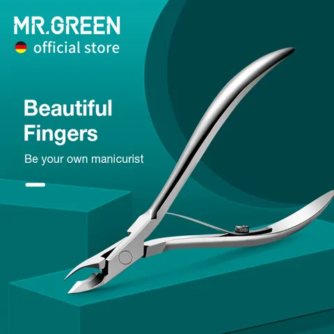 MR.GREEN Nail Cutícula Nipper Manicure Tesoura de Aço Inoxidável Pele Morta Removedor Pusher Ferramenta Trimmer