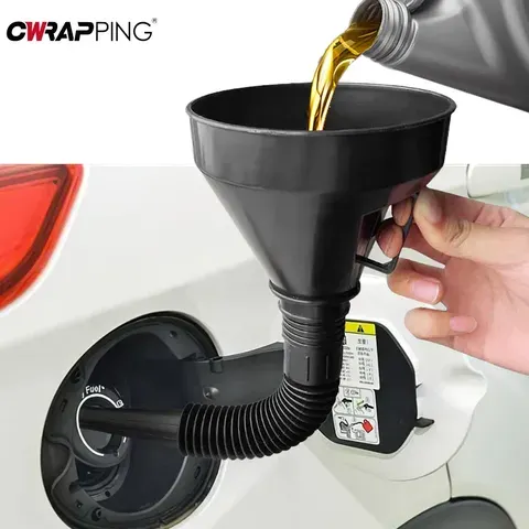 Funil de reabastecimento de motor com filtro para carro, motocicleta, caminhão, óleo, gasolina, filtro de enchimento, tubo de extensão, ferramenta funis de mangueira