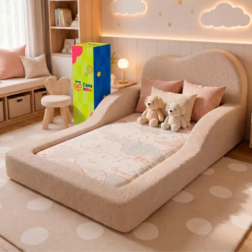 Cama Montessoriana Cloud Xpand Tech a Vácuo Bouclê Cama inBox