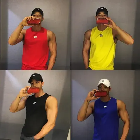 Camisetas Regata Masculinas para Musculação, Treino de Academia, Fitness, Camisa sem Mangas, Roupa de Corrida, Regata Stringer, Colete Casual de Verão