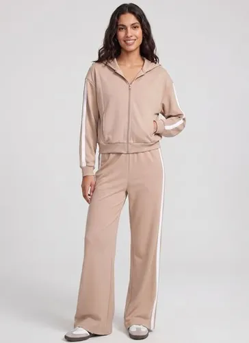 Conjunto Feminino em Moletom com Capuz (Bege) Just Basic