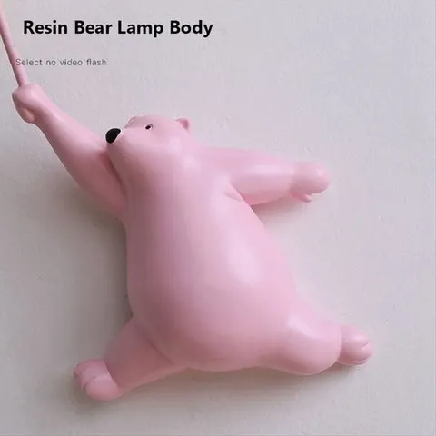 【~ Novo FDDT】Luminária de Parede LED em Formato de Urso de Desenho Animado, Iluminação de Parede para Quarto Infantil, Hotel Temático Familiar, Lâmpadas de Parede