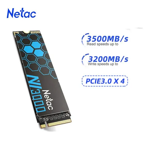 Netac 3500 MB/s SSD 1 TB 2 TB 250 GB 500 GB SSD NVMe M2 2280 PCIE3.0X4 Disco rígido interno de estado sólido para laptop PC