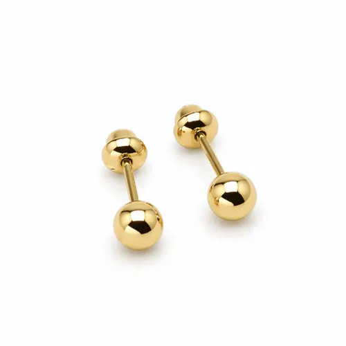 Brinco Bola em Ouro 18K