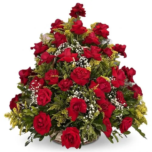 Ikebana Premium de Rosas Vermelhas