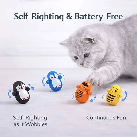 10 peças de Brinquedo Rolante para Gatos para Uso Interno. Brinquedo para Gato que se Enrola Sozinho. Sem necessidade de baterias. Designs Aleatórios. Brinquedo de Quebra-Cabeça Leve para Gatos.