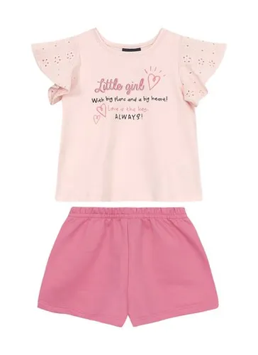 Conjunto com Blusa e Short para Menina (Rosa) Guloseima