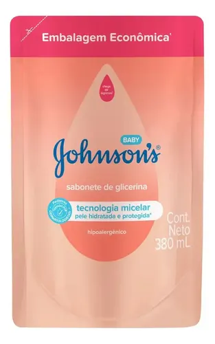Sabonete Líquido Glicerina da Cabeça aos Pés Johnson's Baby, 750ml