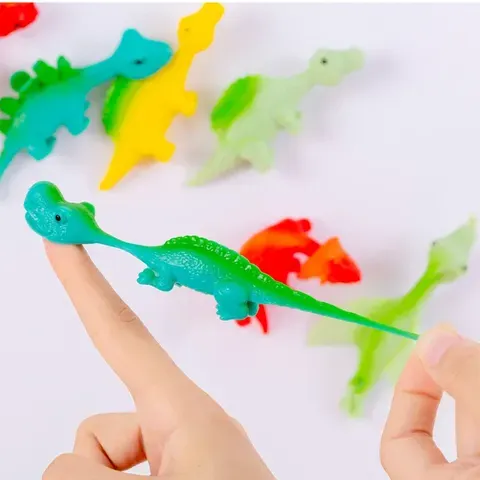 5-20 Peças de Catapultas de Dedo Coloridas em Formato de Dinossauro para Jogos, Lembrancinhas de Festa de Aniversário, Brindes de Chá de Bebê, Presentes de Natal e Carnaval