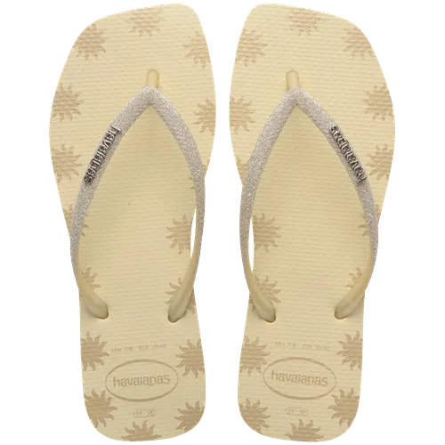 Chinelo Havaianas Slim Square Glitter Contour