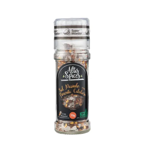 Sal Marinho com Pimenta Calabresa Altis Spices 70g com Moedor