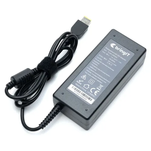 Fonte Carregador para Notebook Lenovo Série B B40-70-80F30006BR 20V 3.25A 65W Retangular com agulha