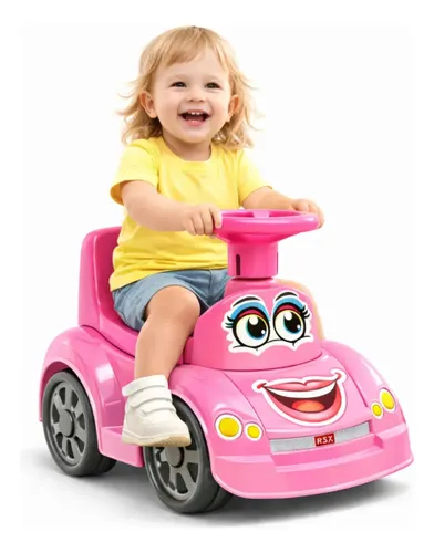 Totoca Quadriciclo Carrinho de Passeio Infantil Andador Totoka Meninas Rosa