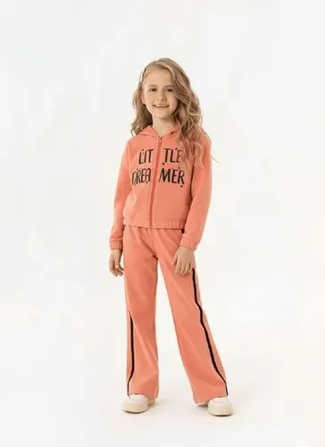 Conjunto Jaqueta e Calça Infantil Menina (Laranja) Guloseima