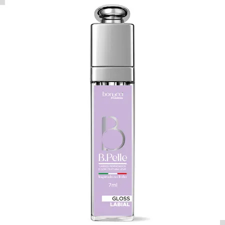GLOSS LABIAL B.PELE 7ML PEROLA/ROSA VIT.E HIDRATAÇÃO INTENSA  PEROLADO DERMOCOSMETICOS HIALURONICO