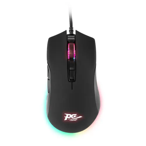 Mouse Gamer Philco PMS70 7 Botões Iluminação RGB 5000 DPI Preto