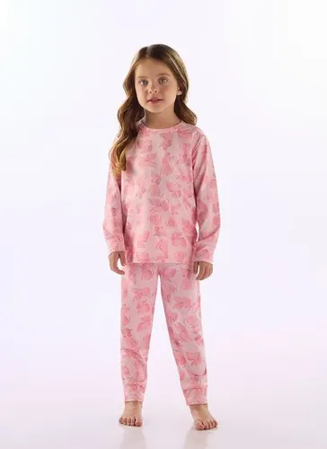Pijama Infantil Unissex Térmico Rosa