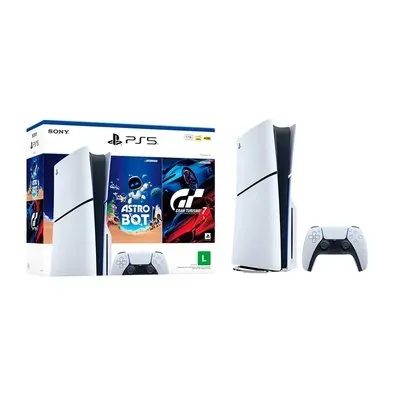 Console Sony PlayStation 5, Com Leitor de Discos, SSD 1TB, Controle sem Fio DualSense + 2 Jogos