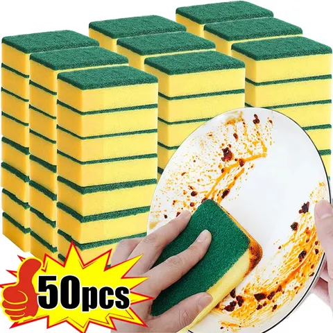 Esponja Mágica de Dupla Face para Motocicletas, Panelas e Cozinhas - Esponja de Limpeza de Gordura de Alta Resistência