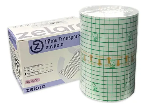 Curativo Filme Transparente 10cmx10mts - Zelara