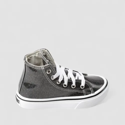 Tênis Casual Infantil Star Feet Glitter Preto