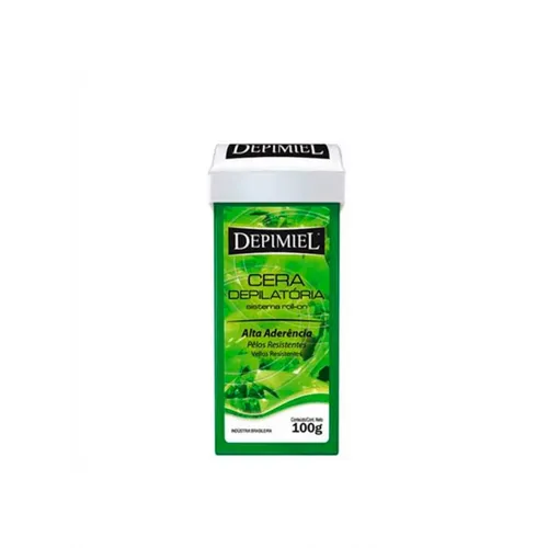 Cera Depilatória Roll On Depimiel Verde Refil 100G